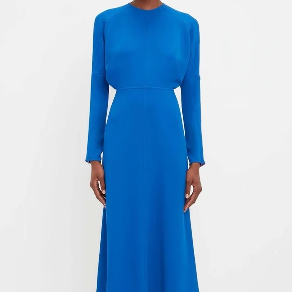 Victoria Beckham | Dresses | Victoria Beckham Dolman Long Sleeve Cady Midi  Dress | Poshmark